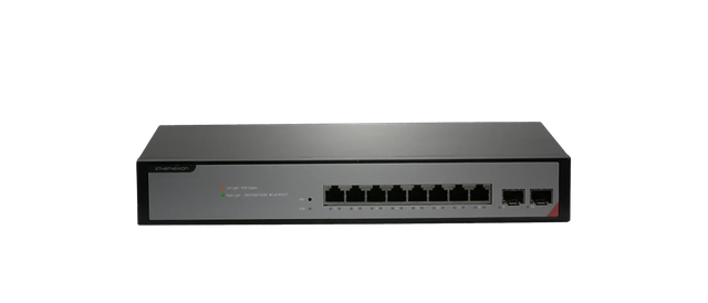 S2108GP-2S, 8x1GBase-T(POE+30W),2x1GSFP, Support, L2 Management PoE Switch 商品配图