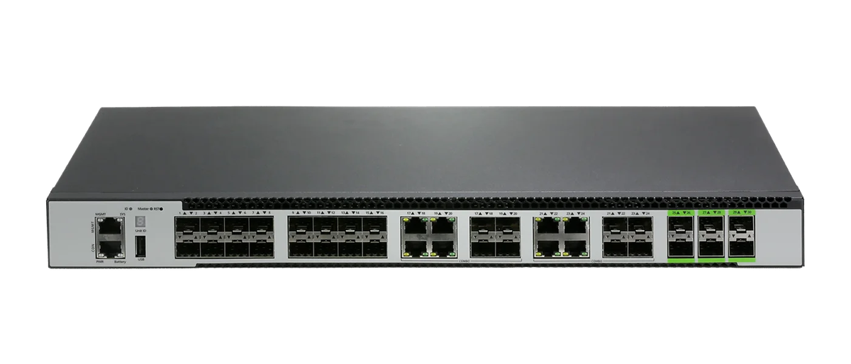 S3724S-8T6X-SI, 16x1GSFP,8x1GBase-Tor,81GSFP Combo,6x10GSFP+, L3 Management Switch
