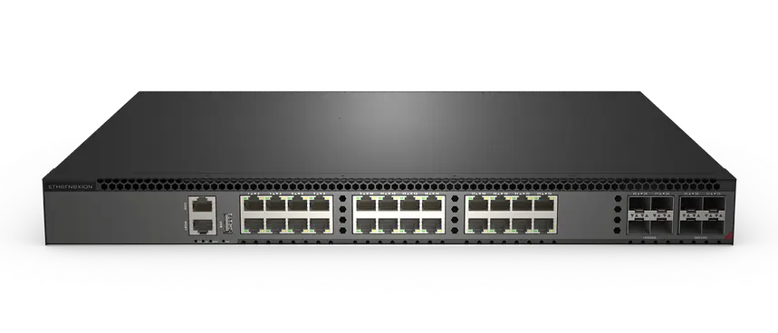 S5324VP-8N-EI, 24x100M/1G/2.5G/5GBase-T(PoE++perport90W),8x25GSFP28, Support, L3 Management Switch