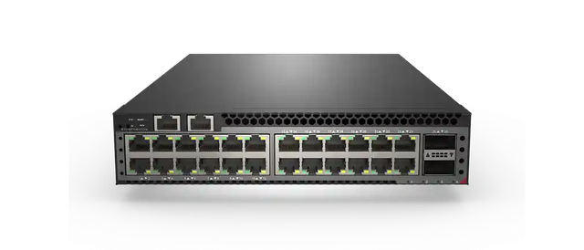 S5424TH-2C-EI, Halfsize switch with24x10GBase-T,2x100GQSFP28, 101W, L3 Management Switch 商品配图